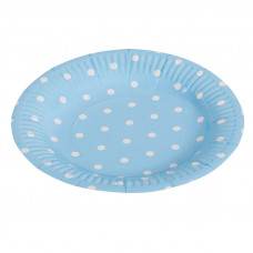 Тарелка Голубые точки, 7 дюйм, 1шт.