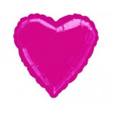 А Б/РИС СЕРДЦЕ 18" Металлик Burgundy
