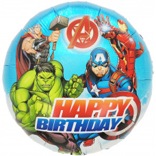 Шар (18''/46 см) Круг, Герои Защитники, Дизайн №1, 1 шт. в уп.