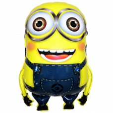 Шар (24''/61 см) Фигура, Миньон двухглазый, Желтый