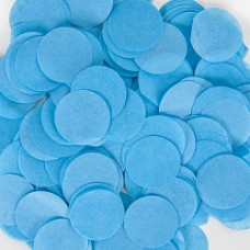 Конфетти тишью Круг, Светло-голубой, 2,5 см, 50 г.