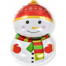 Шар (32''/81 см) Фигура, Счастливый снеговик, 1 шт.