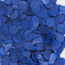 Конфетти тишью Круг, Синий, 1 см, 50 г.