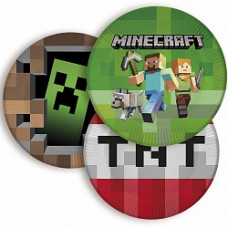 Тарелки (7\'\'/18 см) Пиксели, Ассорти