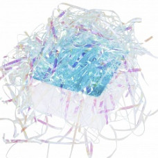 Наполнитель для коробок Мерцающие феттучини, ПЭТ, Голубой, 30 г.
