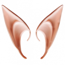 Уши эльфа, длинные, Розовый, 13 см, 1 шт.