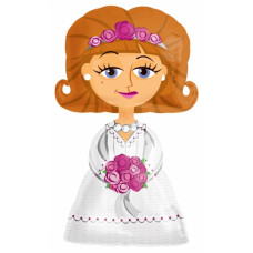 Шар (48''/122 см) Ходячая Фигура, Невеста