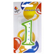 Свеча Цифра 1 классика