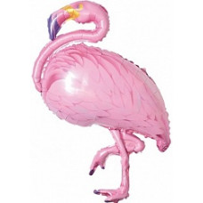 Шар (46''/117 см) Фигура, Фламинго, Розовый, 1 шт.