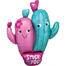 Шар (39''/99 см) Фигура, Влюбленные кактусы, 1 шт.