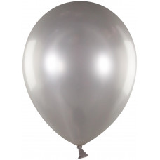 Шар (12''/30 см) Серебро, металлик, 100 шт.