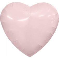 Шар (36''/91 см) Сердце, Пыльная роза, 1 шт. в уп.