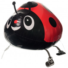 Шар (24''/61 см) Ходячая Фигура, Божья коровка, Красный