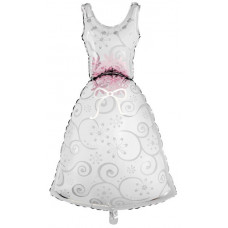 Шар (41''/104 см) Фигура, Платье невесты