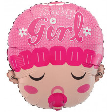 Шар (24''/61 см) Фигура, Малышка девочка с соской