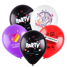 Т 12 Соцсети Микс, Ассорти Пастель 1 ст. цв. / 100 шт. /