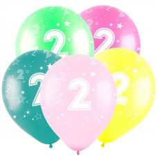 Т 12 Цифра "2", Ассорти Пастель 5 ст. / 50 шт. /