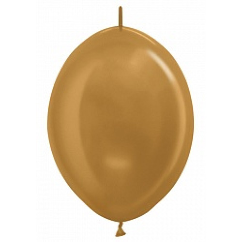 Линколун (12''/30 см) Золото яркое (570), металлик, 100 шт.