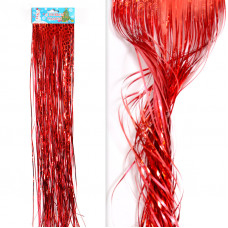 Гирлянда Дождик, Красный, Голография, 0,5 м