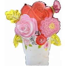 Шар (41''/104 см) Фигура, Букет цветов, 1 шт.