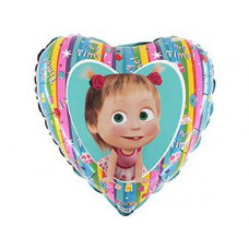 Г 18" Маша и Медведь радуга