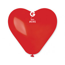 Сердце 12" Кристалл Красное /Ит