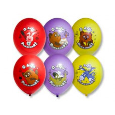 Шар с рисунком 14" ДР Винни-Пух 3цв