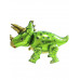 Шар (36\'\'/91 см) Ходячая Фигура, Динозавр Трицератопс, Зеленый, 1 шт. в упак.