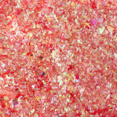 Конфетти дробленые Хамелеон, Красный, Перламутр, 20 г.