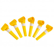 Языки гудок желтый 6,5 см 6шт.