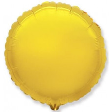 Шар (9''/23 см) Мини-круг, Золото, 1 шт.