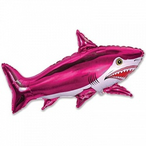 Шар (40"/102 см) Фигура, Страшная акула, Фуше