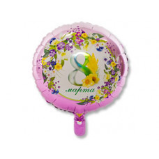 К 18" РУС 8 МАРТА Цветы