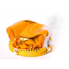 Шляпа "Золотая с пером"