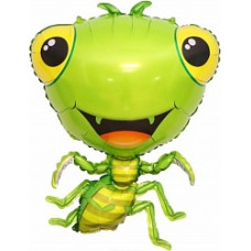 Шар (28''/71 см) Фигура, Счастливый кузнечик, 1 шт.