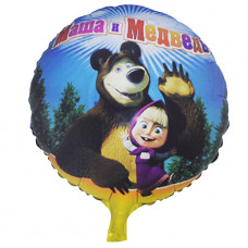 Шар (18"/46 см) Круг, Маша и Медведь