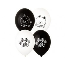 Шар с рисунком 14" Котики Лапки