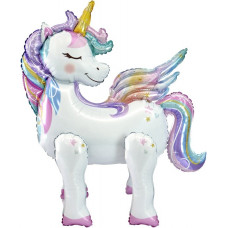 Шар 3D (32''/81 см) Фигура, Звездный единорог, 1 шт. в уп.