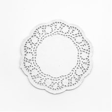 Подставка (6''/15 см) Ажурная, Белый, 20 шт.