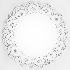 Подставка (6''/15 см) Ажурная, Белый, 20 шт.