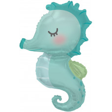Шар (39''/99 см) Фигура, Морской конек, 1 шт.