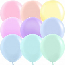 Шар (18''/46 см) Макарунс, Ассорти, пастель, 25 шт.