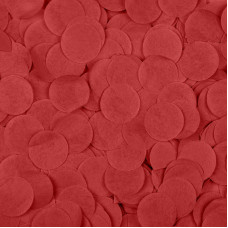 Конфетти тишью, Круги, Красный, 2,5см, 50гр
