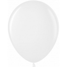 Шар (10''/25 см) Белый (200), пастель, 100 шт.
