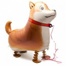 Шар (24''/61 см) Ходячая Фигура, Лайка, Коричневый