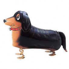 Шар (24''/61 см) Ходячая Фигура, Такса, Коричневый