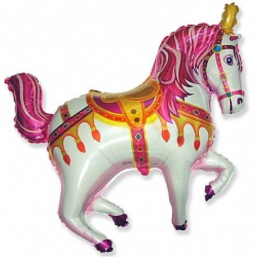 Шар (39''/99 см) Фигура, Лошадь ярмарочная, Фуше