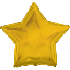 Шар (9''/23 см) Мини-звезда, Золото