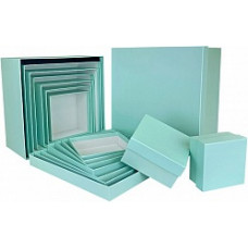 Набор коробок Мятный, 28*28*15 см, 10 шт.