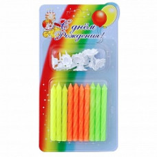 Свечи Ассорти светлое, 6 см, 10 шт